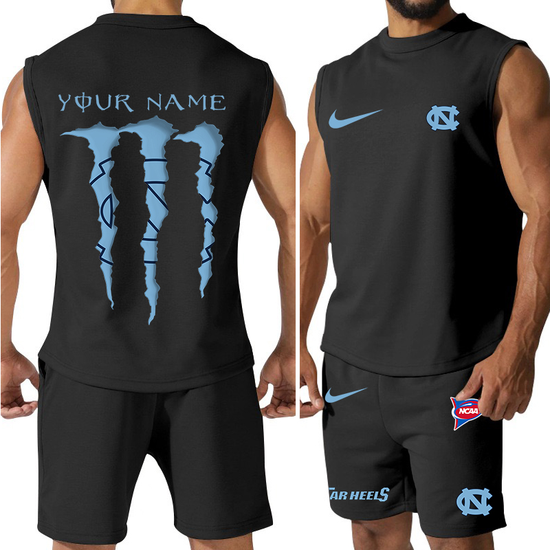 North Carolina Tar Heels Jersey Tank Top and Shorts 3