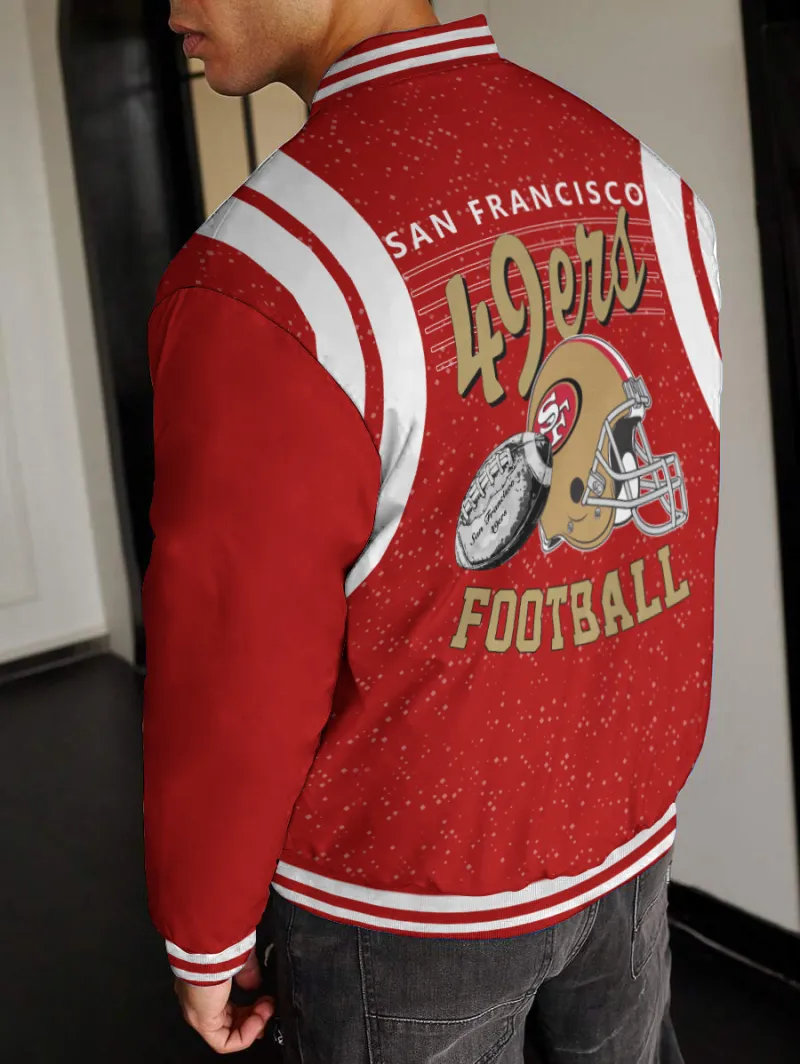 San Francisco 49ers Varsity Jacket - Back View