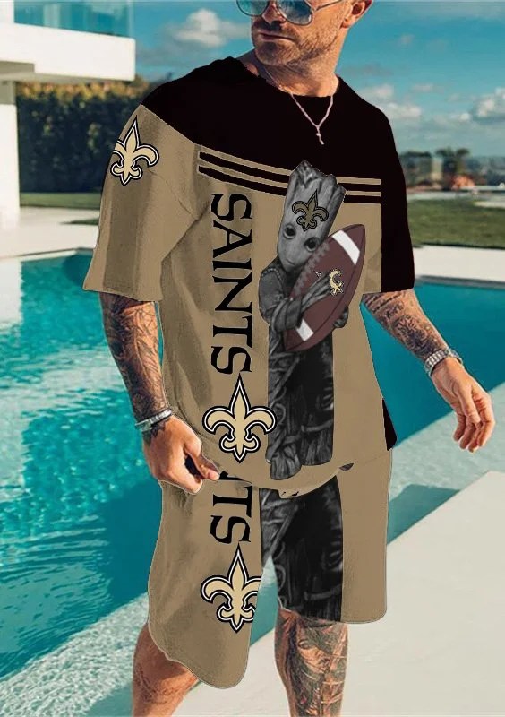 New Orleans Saints T-shirt and Shorts