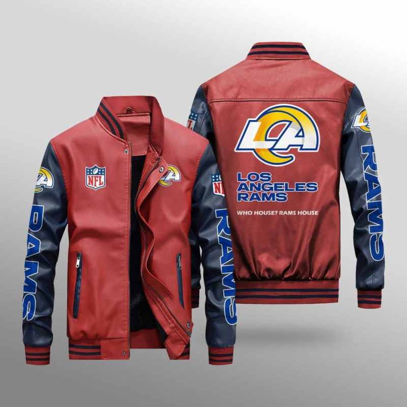 Los Angeles Rams Leather Bomber Jacket