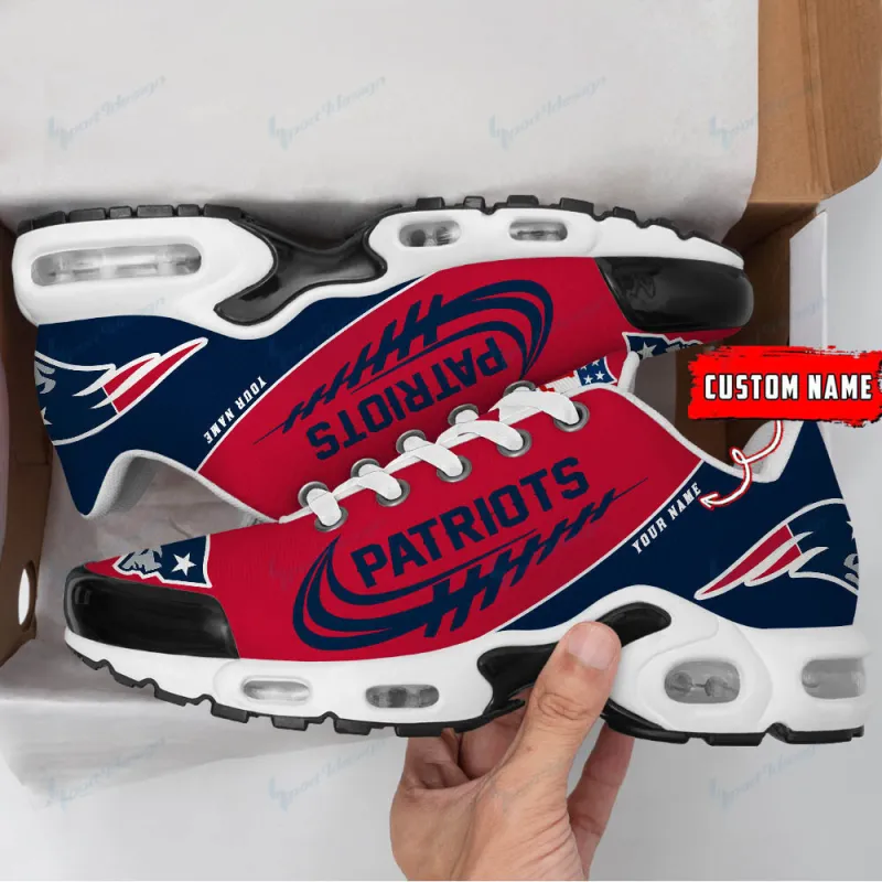 New England Patriots Personalized Plus T-N Youth Sneakers