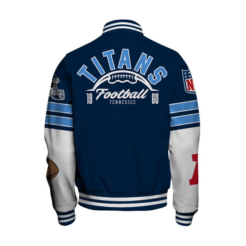 Tennessee Titans Varsity Jacket Details
