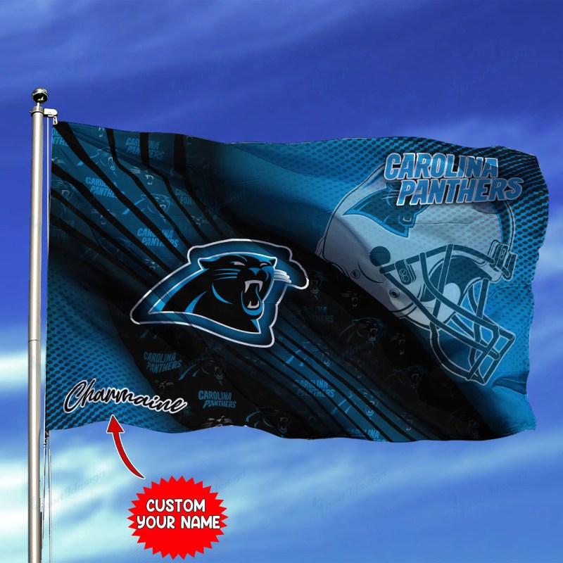 Carolina Panthers Personalized Flag