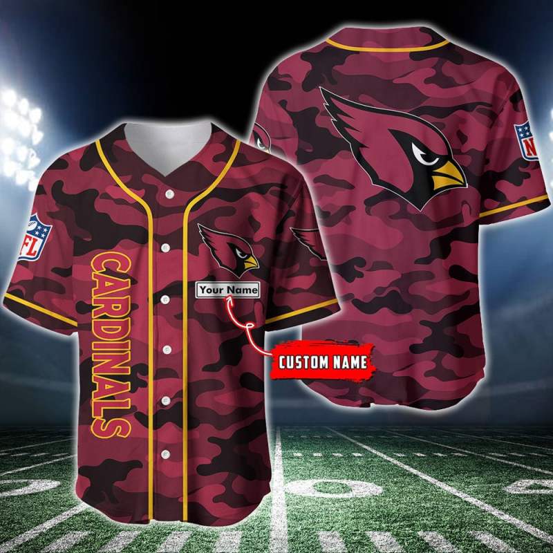 Arizona Cardinals Personalized Baseball Jersey
