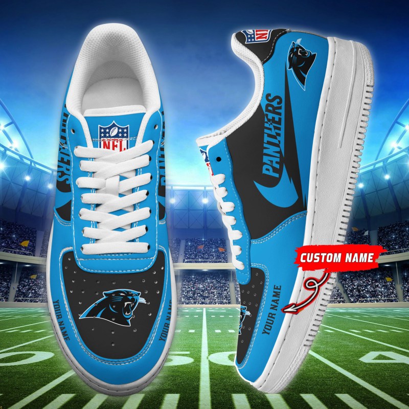 Carolina Panthers Personalized AF1 Shoes