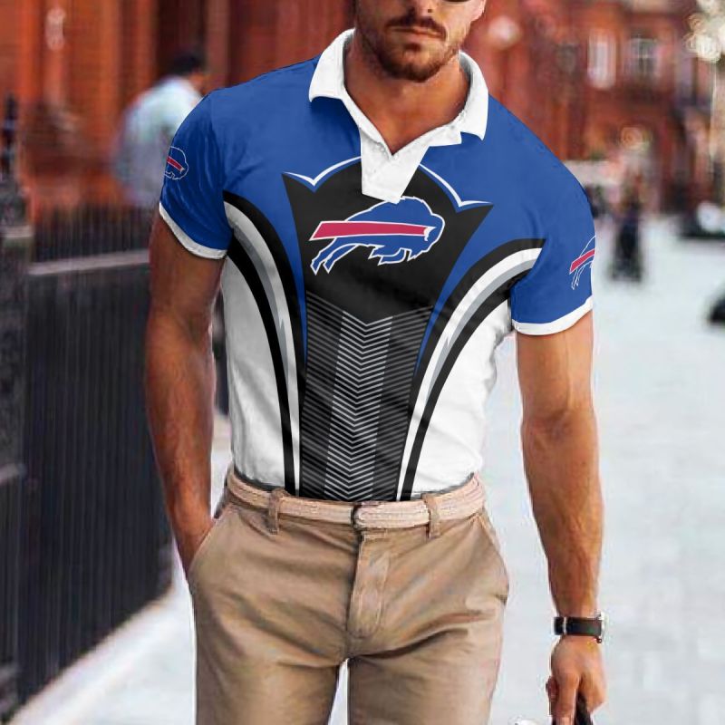 Buffalo Bills Polo T-Shirt Back View