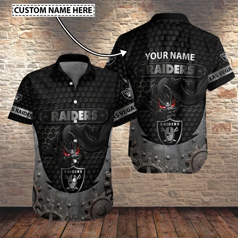 Sizing Chart for Las Vegas Raiders Personalized Button Shirt BB338