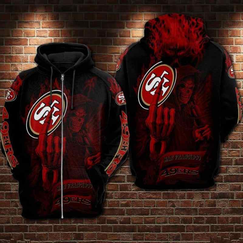 San Francisco 49ers Hoodie Back View