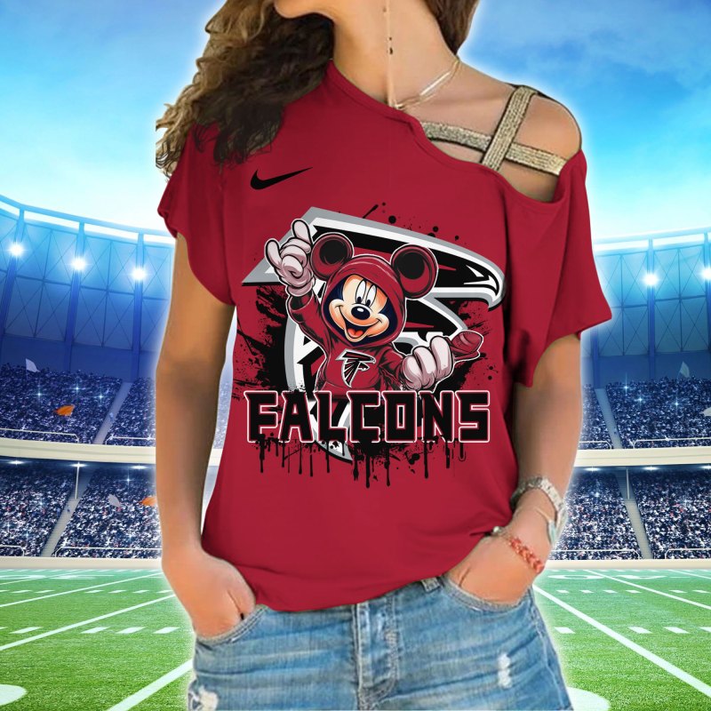 Atlanta Falcons Cross Strap Shoulder Shirt Front