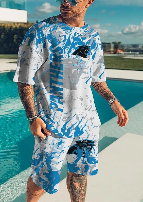 Carolina Panthers T-shirt and Shorts Set