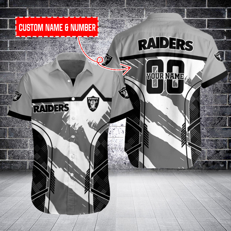 Sizing Chart for Las Vegas Raiders Personalized Button Shirt BB784