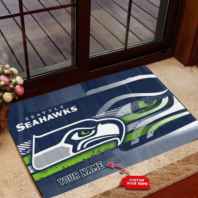 Seattle Seahawks Personalized Doormat