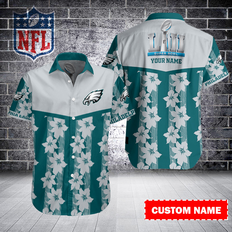 Sizing Chart for Philadelphia Eagles Button Shirt