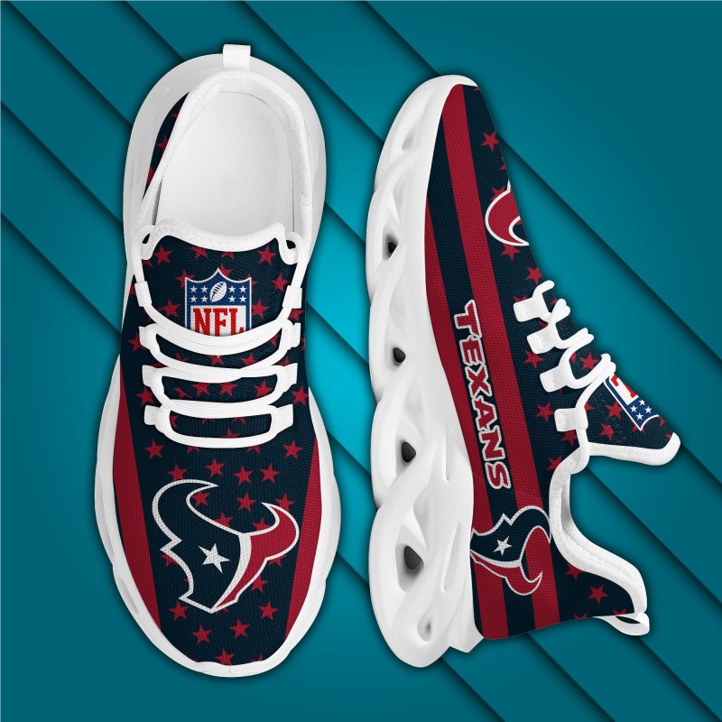 Houston Texans Yezy Running Sneakers Side View