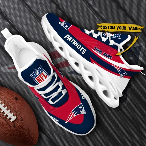 New England Patriots Personalized Sneakers Design View