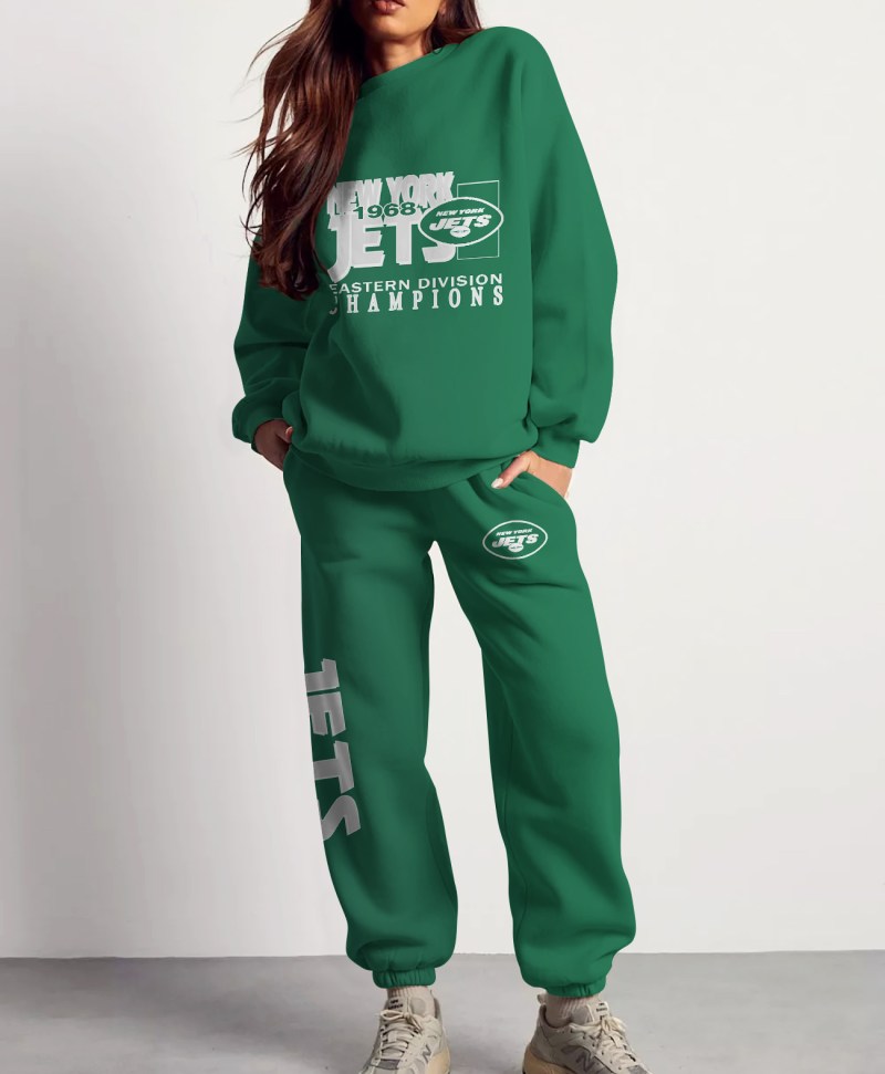 New York Jets Combo 3D Sweatsuit and Sweatpants