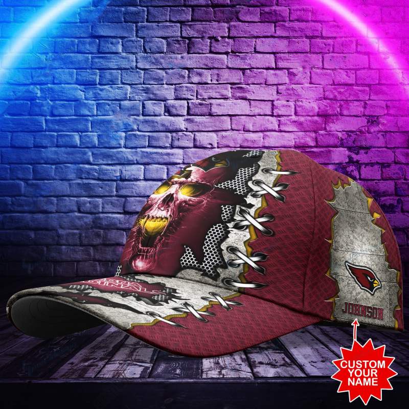 Arizona Cardinals Personalized Classic Cap Front View