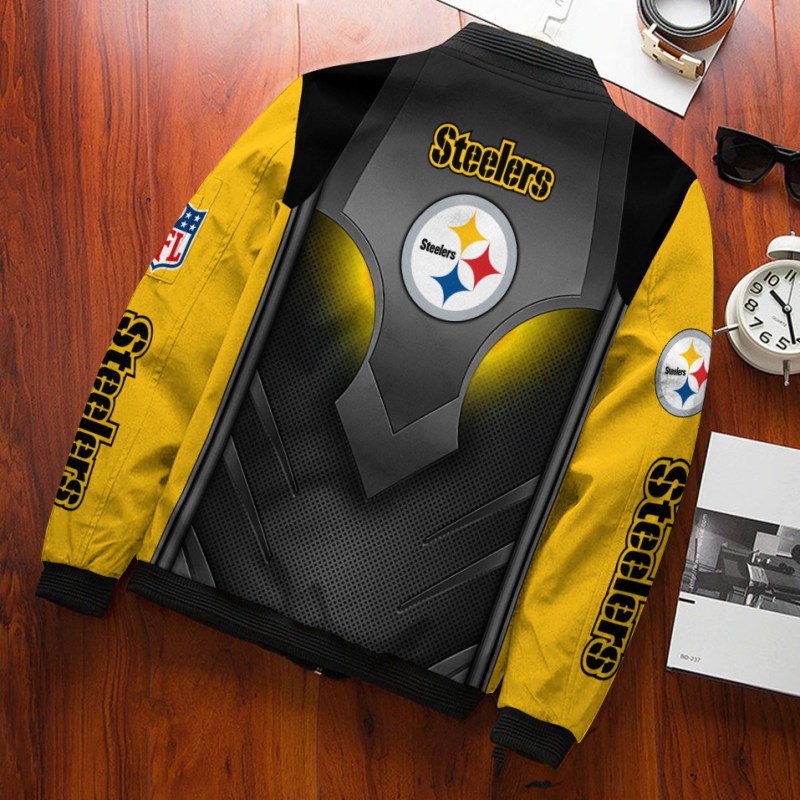 Alternate view of Pittsburgh Steelers Bomber Jacket
