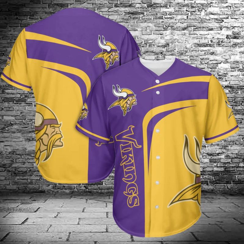 Minnesota Vikings Baseball Jersey