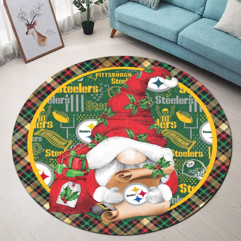 Stylish Pittsburgh Steelers Round Rug