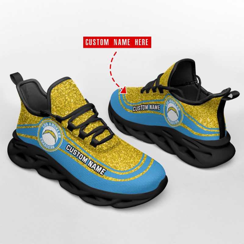 Los Angeles Chargers Personalized Yezy Running Sneakers 2