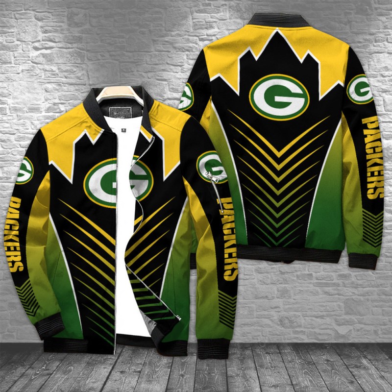 Green Bay Packers Bomber Jacket Front View
