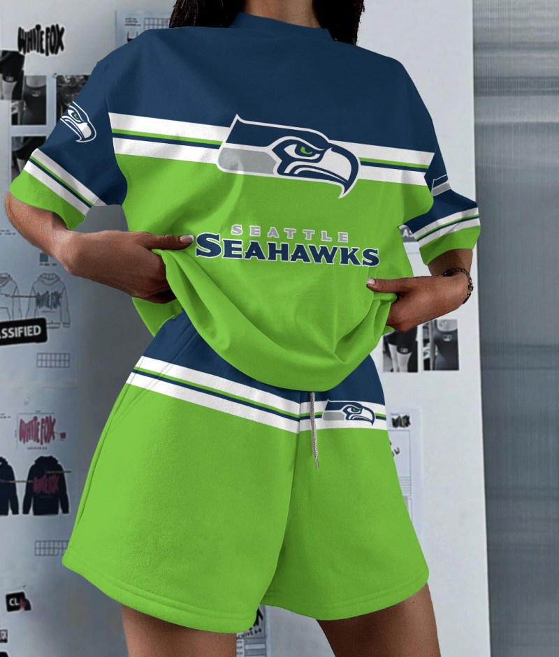 Seattle Seahawks Top and Shorts Set