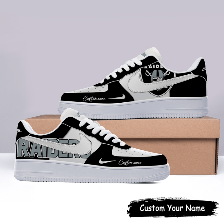 Las Vegas Raiders Custom Name Sneakers