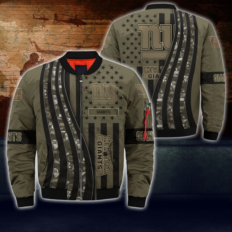 New York Giants Thick Bomber Jacket CS91