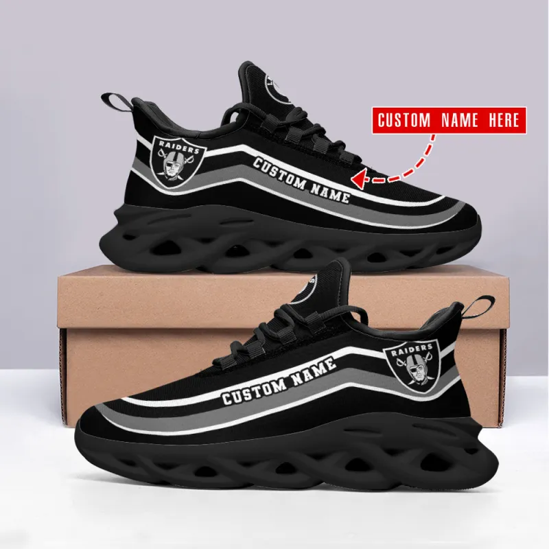 Side View of Las Vegas Raiders Yezy Sneakers