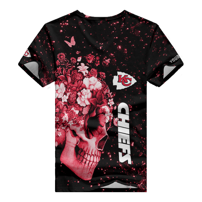 Kansas City Chiefs Personalized Summer V-neck T-shirt