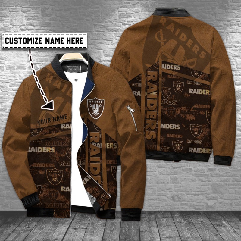 Las Vegas Raiders Personalized Bomber Jacket