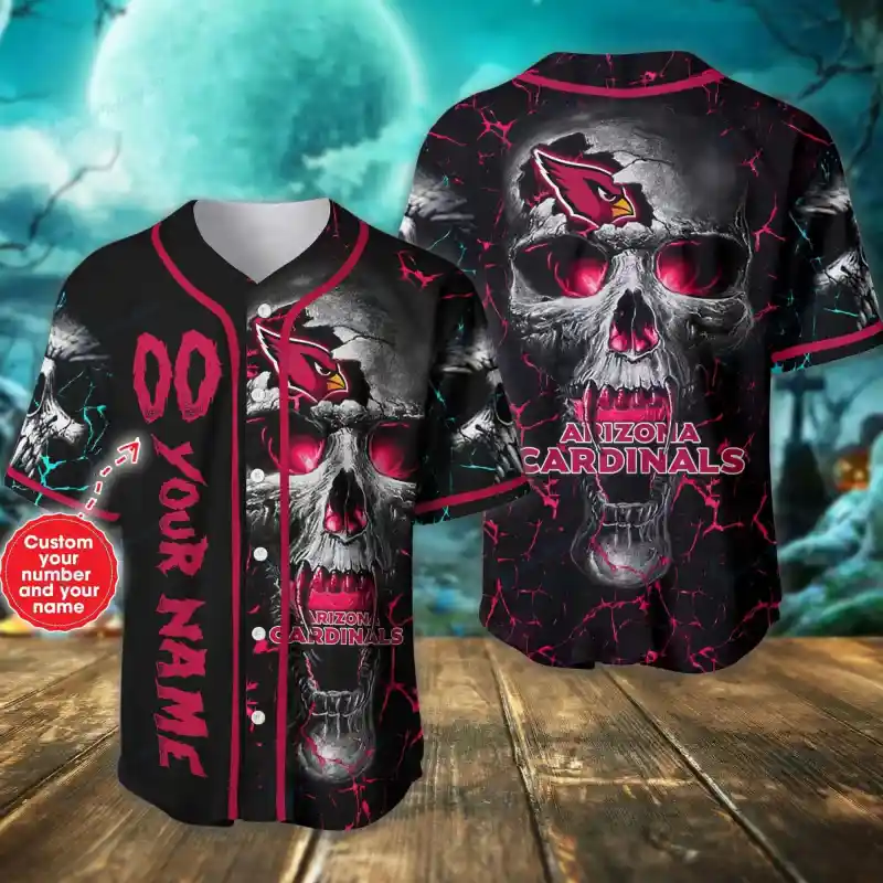 Arizona Cardinals Personalized Baseball Jersey