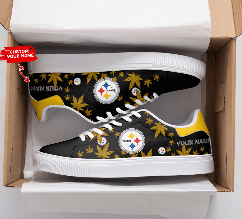 Pittsburgh Steelers Custom Sneakers Side View