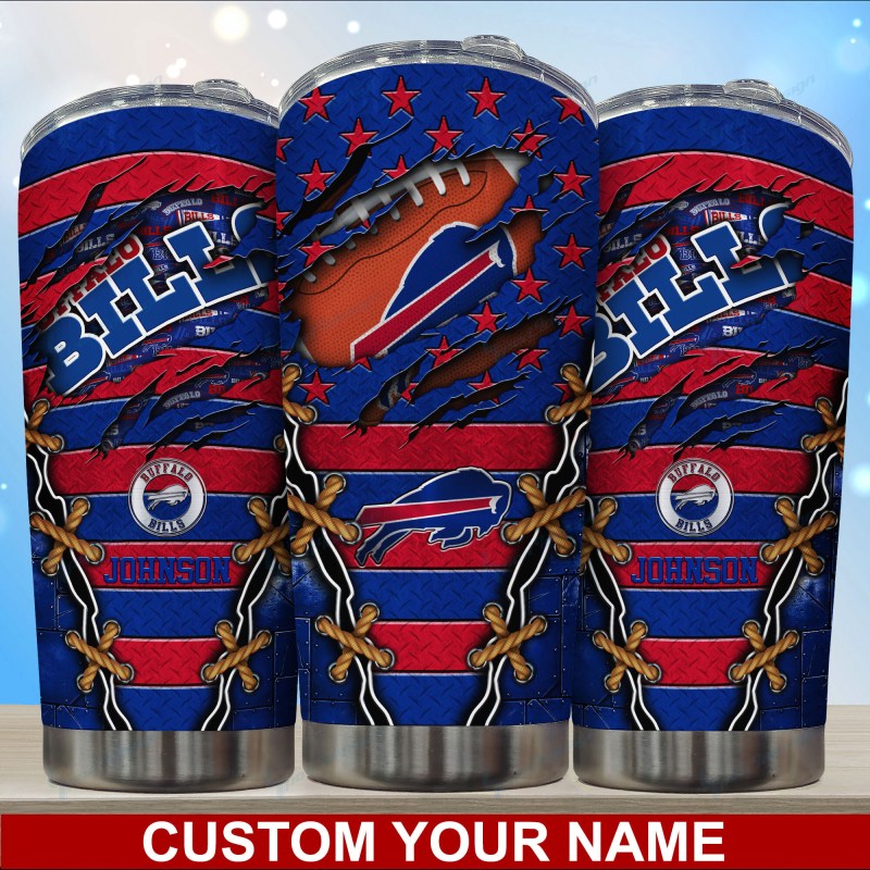 Buffalo Bills Personalized Tumbler BG03 3 Buffalo Bills Personalized Tumbler Image 2