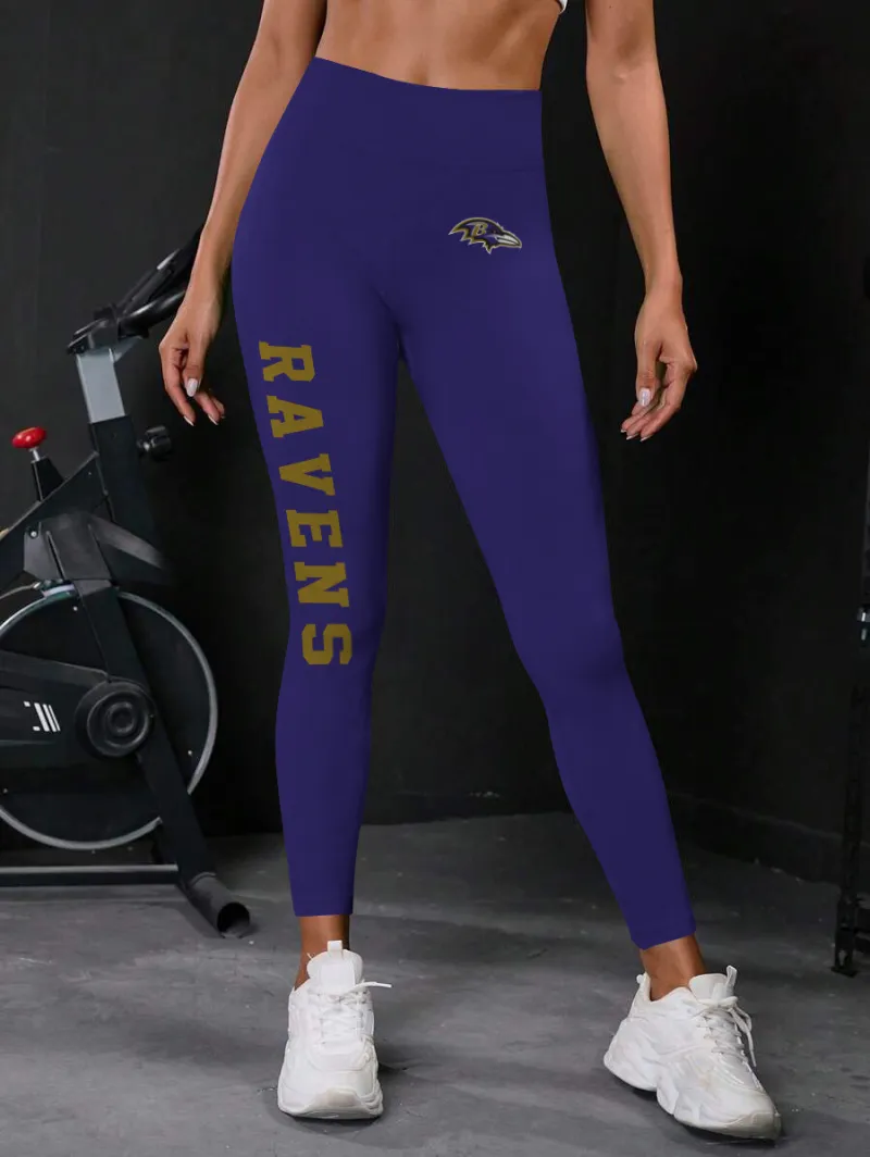 Baltimore Ravens Leggings Back View