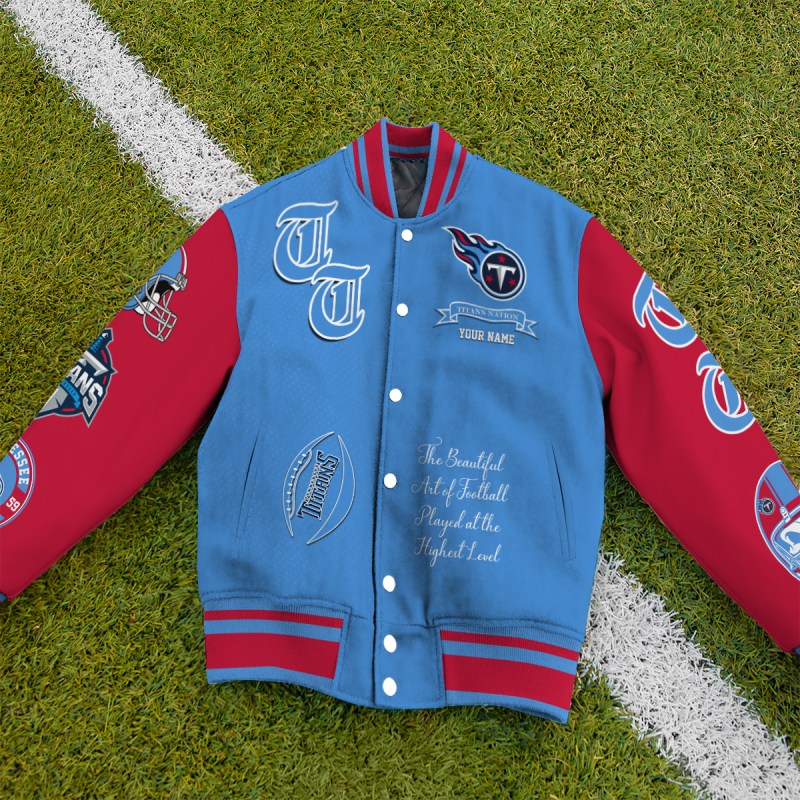 Tennessee Titans Varsity Jacket Image 4
