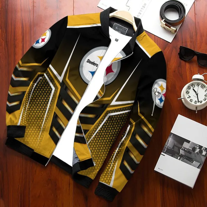 Pittsburgh Steelers Bomber Jacket - Front View