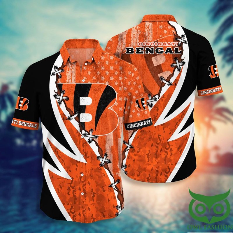 Sizing Chart for Cincinnati Bengals Summer Hawaiian Shirt