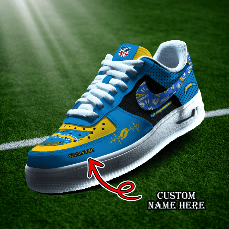 Los Angeles Chargers Personalized Sneakers