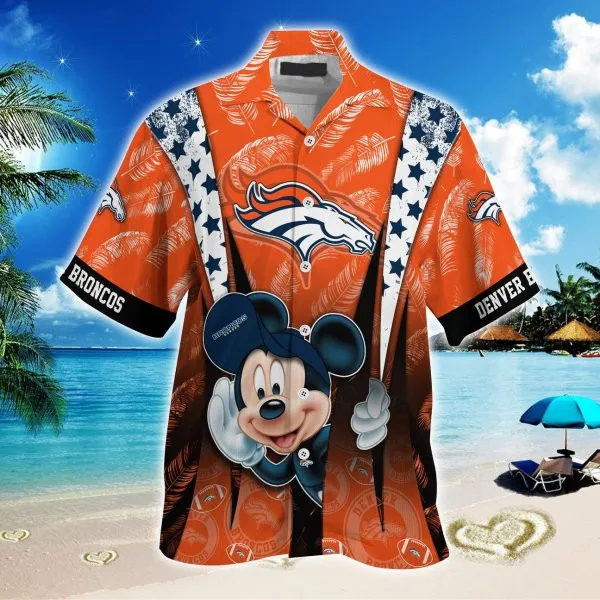 Denver Broncos Hawaiian Shirt