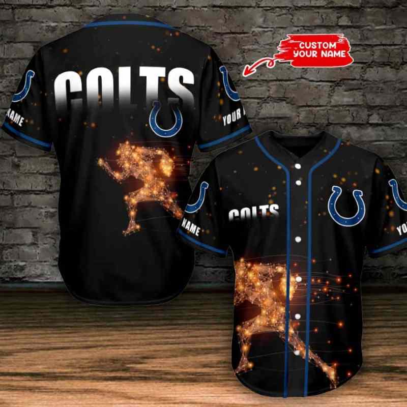 Indianapolis Colts Personalized Baseball Jersey