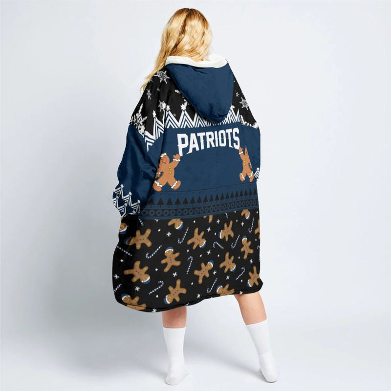 New England Patriots Snug Hoodie Back View