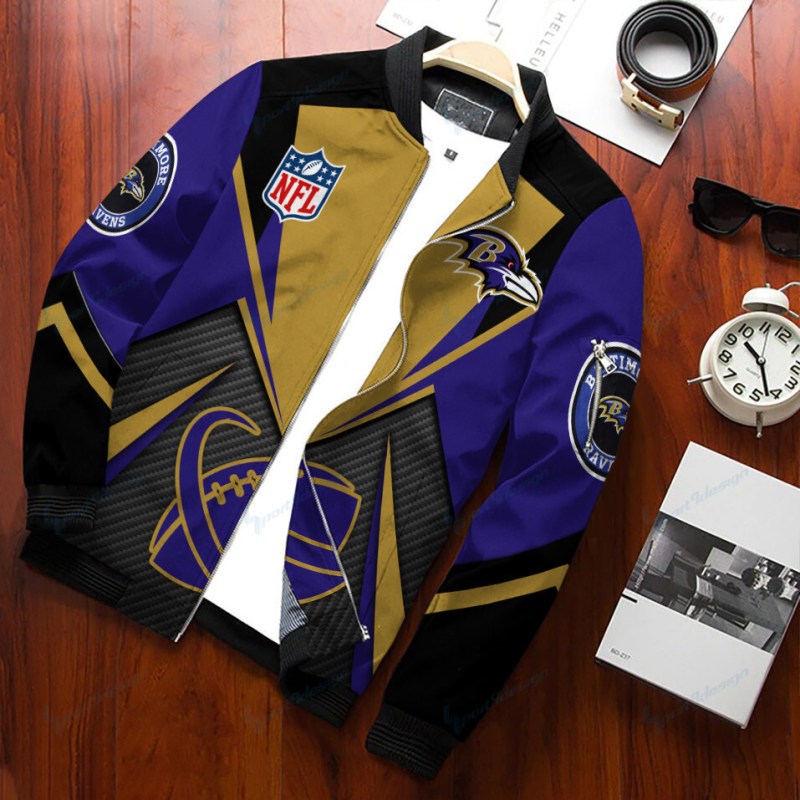 Baltimore Ravens Bomber Jacket Features