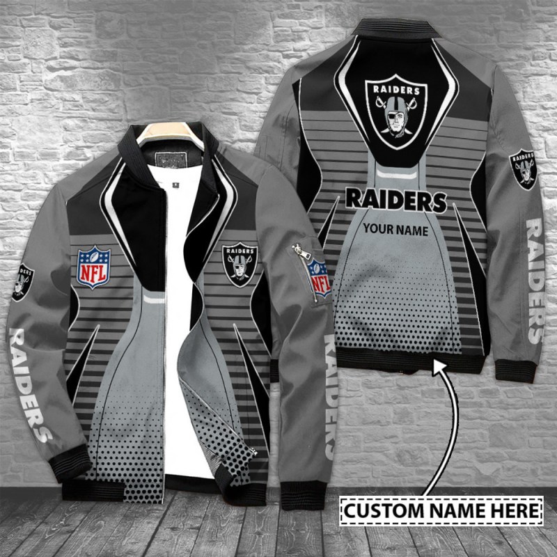 Las Vegas Raiders Personalized Bomber Jacket