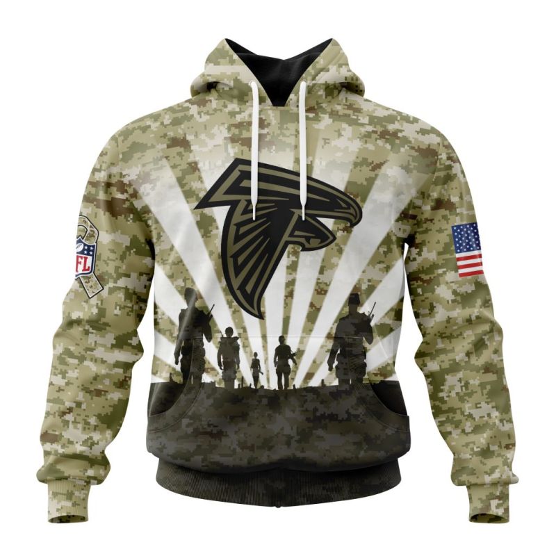Atlanta Falcons All Over Printed Hoodie Front
