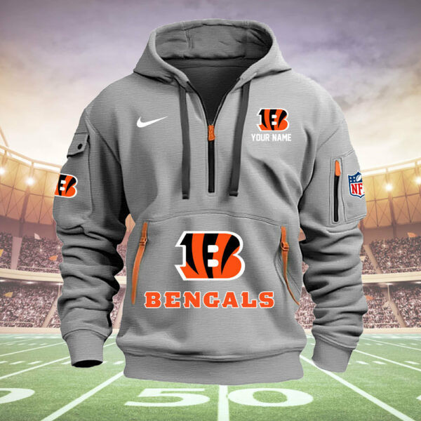 Cincinnati Bengals Hoodie Zoomed In