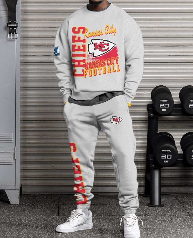 Kansas City Chiefs Combo 3D Sweatsuit and Sweatpants