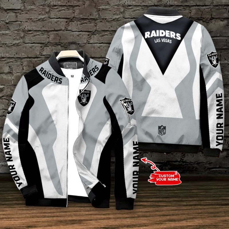 Las Vegas Raiders Personalized Bomber Jacket