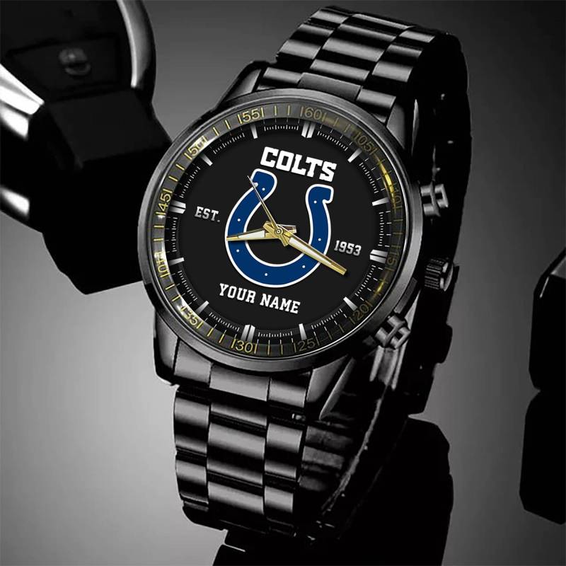 Indianapolis Colts Black Fashion Watch